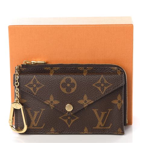 louis vuitton card case monogram|Louis Vuitton side up card holder.